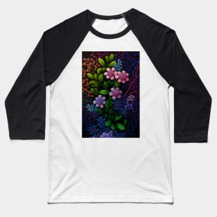 Bright Flower Field: Eco-Friendly Designs for a Green Future Baseball T-Shirt